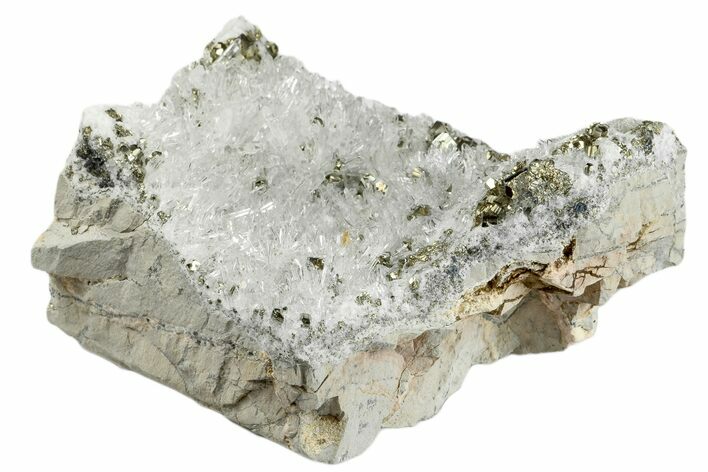 Quartz and Pyrite Crystal Association - Peru #173418